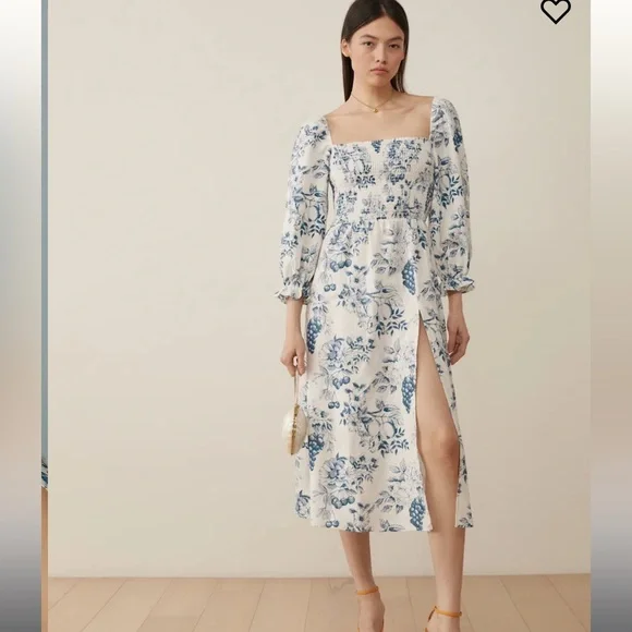 NWT Reformation Gitane linen midi dress - Picture 2 of 8